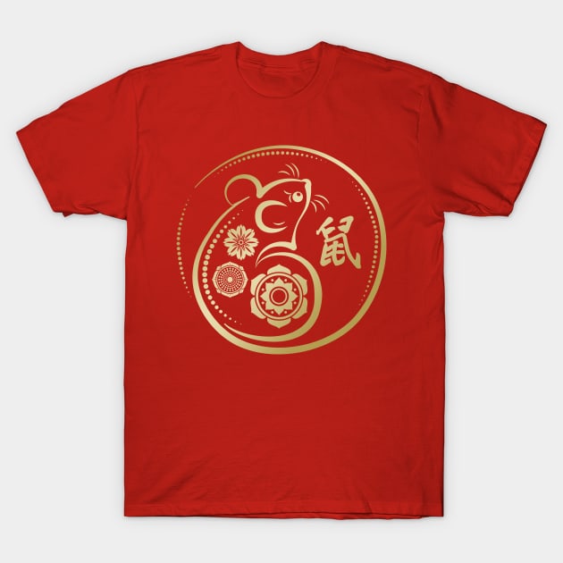 Chinese New Year of The Rat T-Shirt by Nartissima